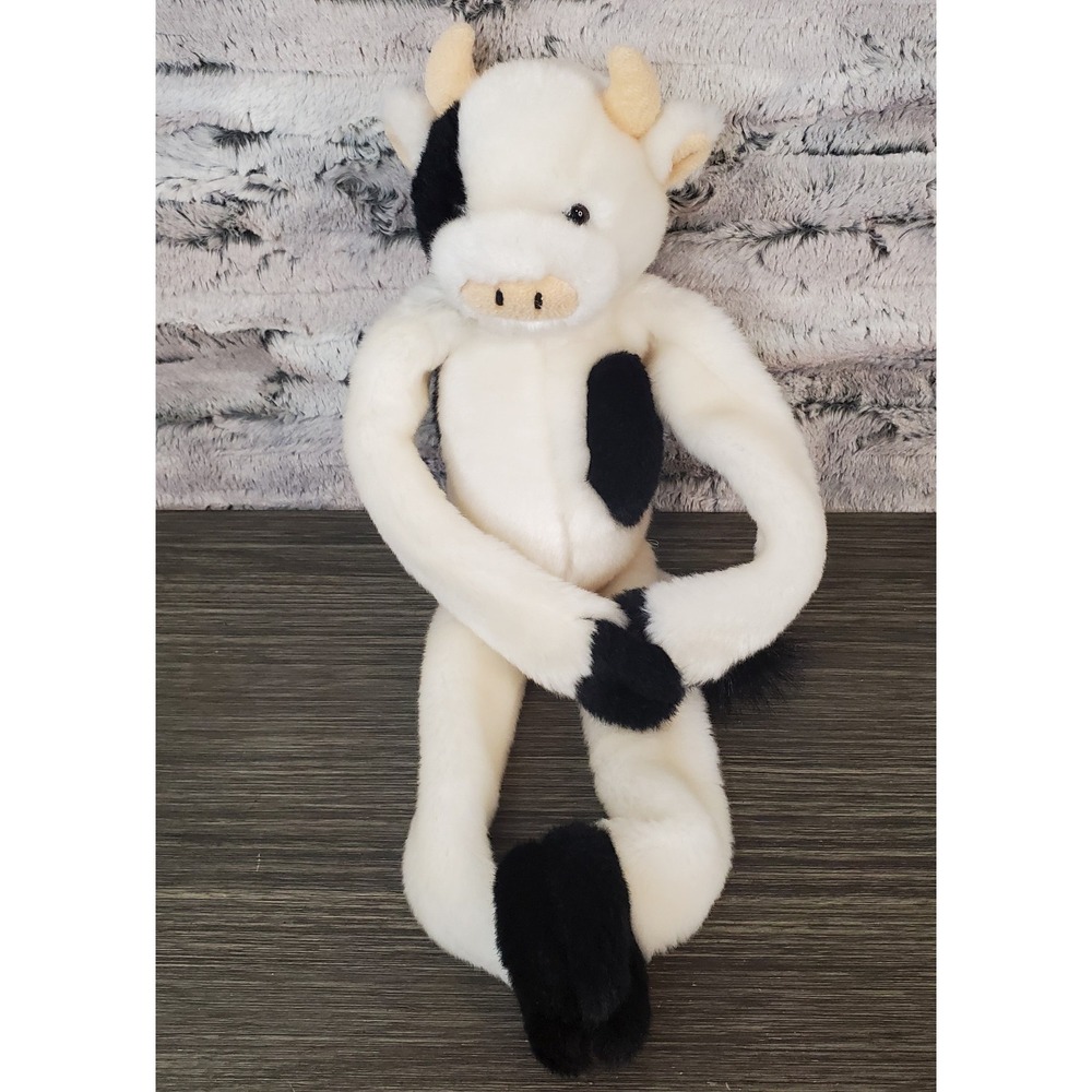 Its All Greek To Me Cow Plush Hanging Stuffed Animal 18" Long Floppy Arms Legs‎